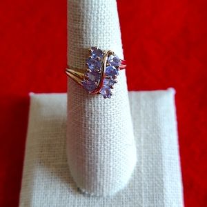 14k Solid Gold Natural Tanzanite Ring